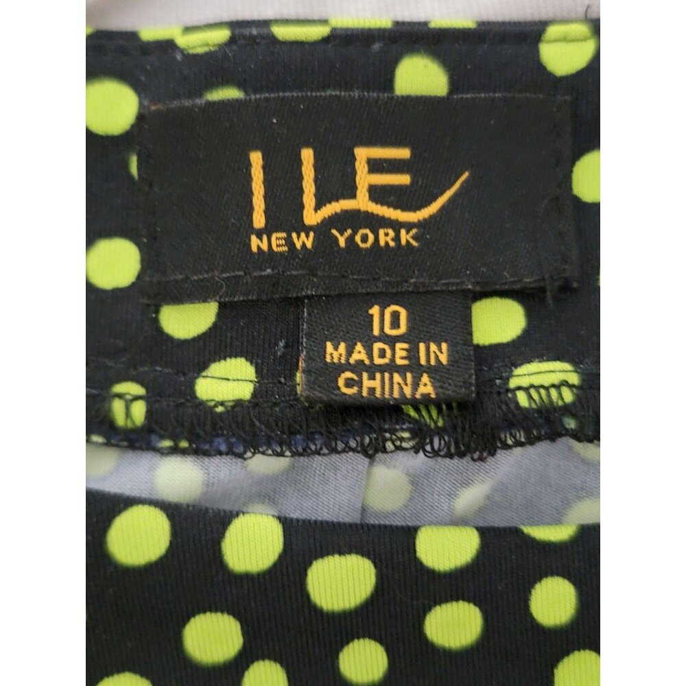 ILE New York Womens Polka Dot Sleeveless Dress Size 10 - Picture 4 of 4
